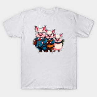 Happy piglets are adventurous T-Shirt